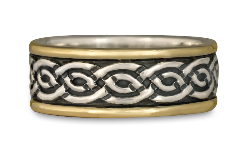 Our Laura two tone Celtic Wedding Ring.